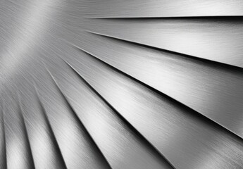 Obraz premium 金属の表面にある放射状の模様が美しく反射している