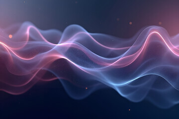 Fototapeta premium Modern abstract background with wavy flowing smoky lines with light effects.