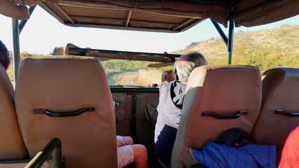 Safari Tour At Serengeti National Park In Tanzania. African Animals Landscape. Tours Trip. Serengeti National Park In Tanzania. Big Five Animals. Wildlife Safari.