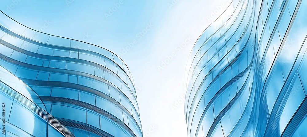 Poster technical blueprint drawing of futuristic skyscraper highlighting precision of architecture created 
