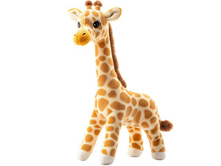 3 d rendering of a cute giraffe toy isolated on a white background © Ouzhan
