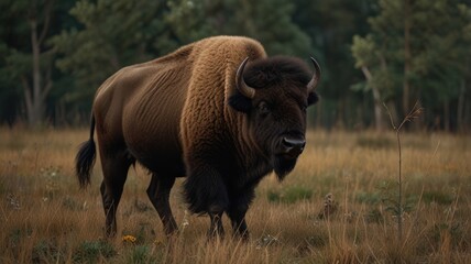 Bison in Mist