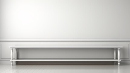 Obraz premium Clean white background pure flat with no texture perfect for copy space and versatile design