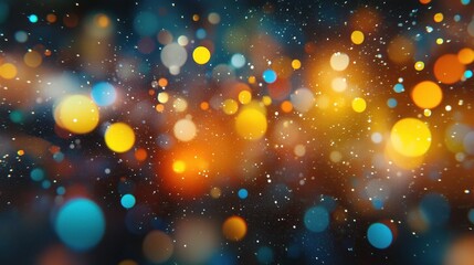 Obraz premium Dreamy urban bokeh lights at night