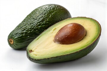 avocado isolated on white background