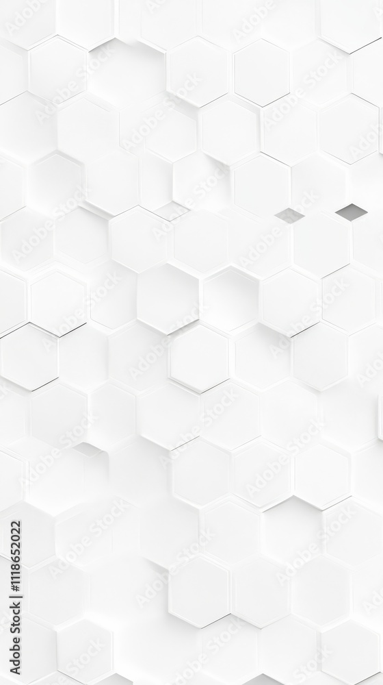 Poster abstract hexagon pattern: a minimalist and modern design featuring a seamless pattern of overlapping