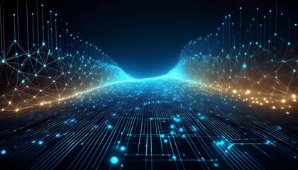 abstract digital background can be used for technological processes neural networks and ai