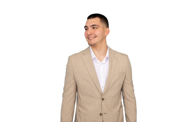 Focused young male executive ready for work