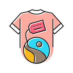 fair trade clothing sustainable fashion color icon vector. fair trade clothing sustainable fashion sign. isolated symbol illustration