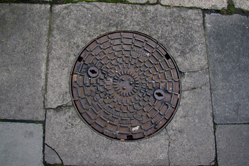 material and textures of the streets of Dublin, Ireland