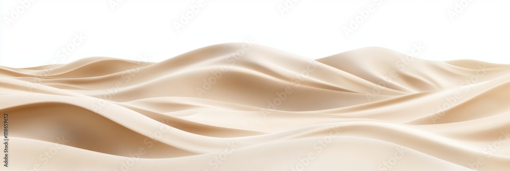 Poster abstract creamy wave patterns in minimalist design