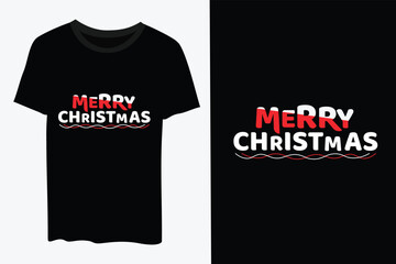 Merry christmas typography t shirt design vector illustration design