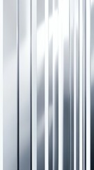 Obraz premium Silver and Light: A minimalist, abstract design featuring sleek, metallic bars bathed in a soft, ethereal glow. The vertical lines suggest a sense of movement and progress, creating a modern.
