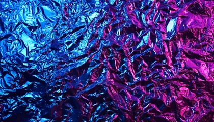 Colorful crinkled foil creates a vibrant backdrop for artistic projects and photography. Generative AI