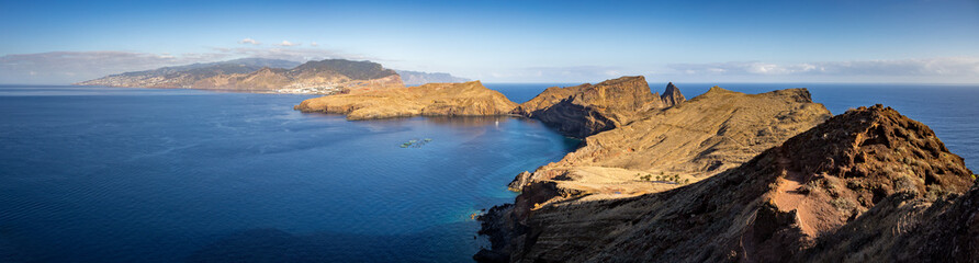 Panoramic view of Ponta de Sao Lourenco, Canical, Madeira