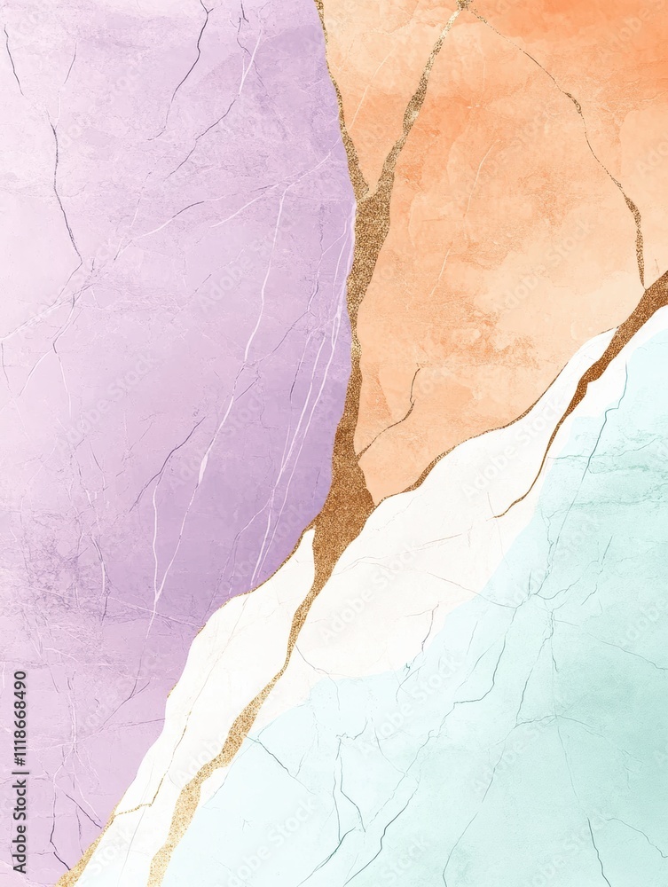 Poster soft hues blend seamlessly with striking golden veins, creating a sophisticated backdrop ideal for t