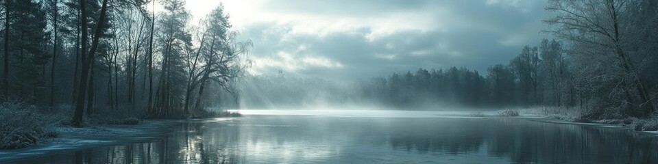Obraz premium Enchanting Winter River
