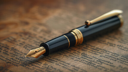 Fototapeta premium Elegant pen on a table.