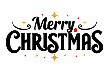 merry christmas lettering