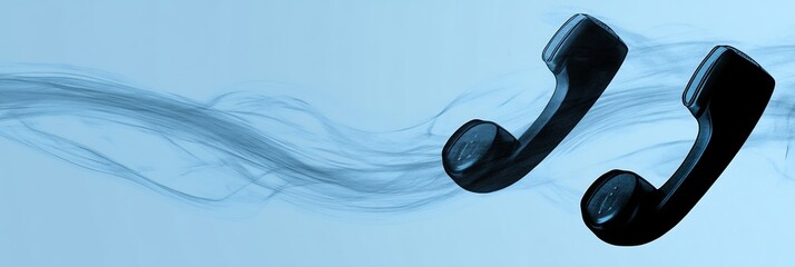 Minimalist customer support concept featuring light gradients subtle communication icons leaving room for adaptable design elements