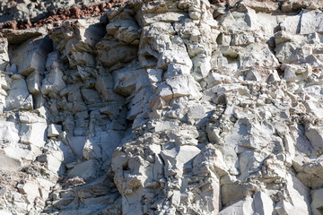 stone cracked white clay background