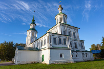 Church of St. Nicholas Gostunsky on the embankment of the Northern Dvina River in Veliky Ustyug