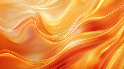 Abstract orange and yellow wavy background.