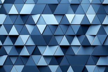 Blue geometric triangular pattern background