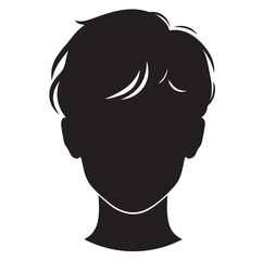 black african woman silhouette vector illustration