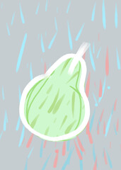 green apple background