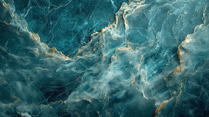 Obraz premium Abstract blue marble texture, luxurious natural stone surface, golden veining, elegant background, geological patterns, polished design, minimalist decor