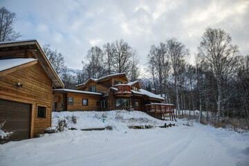 old house in the mountains