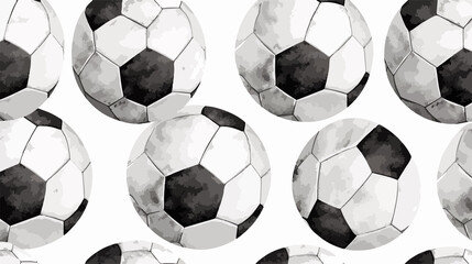 Seamless Soccer Ball Texture Pattern for Sports Designs in Green Tones