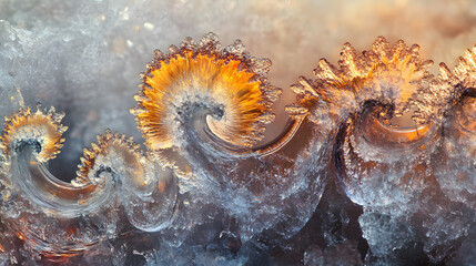 Intricate Beauty of Nature: A Detailed Exploration of the Crystallization Process and Its Iridescent Structures