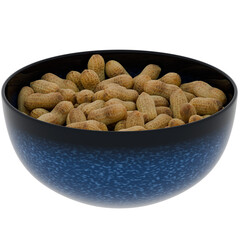 3D render of a peanut jar with transparent background
