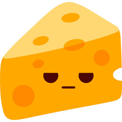 Cheese Bored Face Cartoon