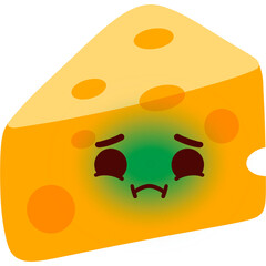 Cheese Disgusting Face Cartoon