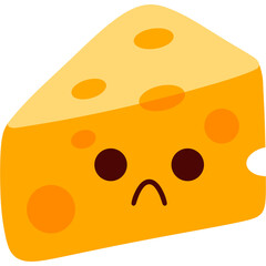 Cheese Sad Face Cartoon