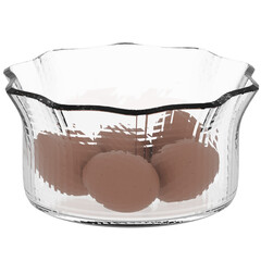 3D Render of a Glass Jar with Eggs Inside with Transparent Background