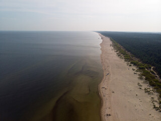 Plaża nad Morzem Bałtyckim w Zatoce Gdańskiej/The beach by the Baltic Sea in Gdansk Bay, Pomerania, Poland