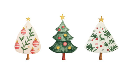 Christmas and Happy New Year background vector. Hand painted watercolor drawing for winter season. Background design for invitation, cards, social post, ad, cover, sale banner and invitation.