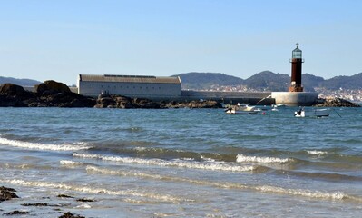 Panorámica del mar en Alcabre, Vigo, Galicia