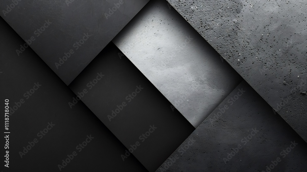 Poster economic downturn visual concept dark grey gradients and downwardpointing arrows providing ample spa