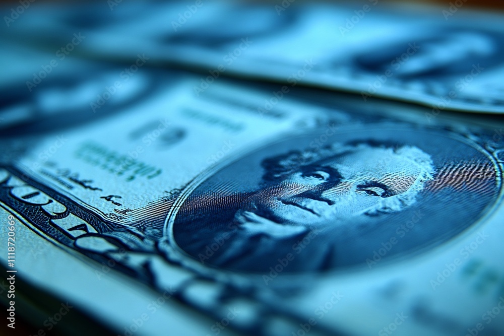 Poster versatile finance backdrop featuring minimalistic symbols like dollar signs arrows graphs leaving pl