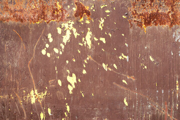 old metal background with scratched paint