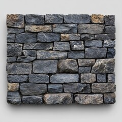Naklejka premium Stone wall texture interior design static image minimalist environment close-up view natural concept