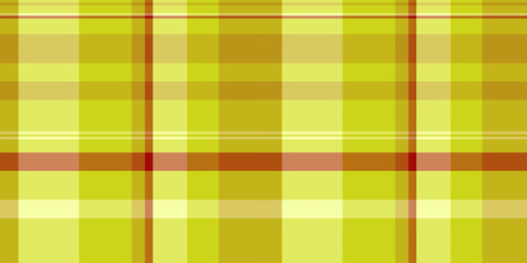 Suit seamless vector pattern, 40s background check fabric. Art plaid tartan texture textile in lime and yellow colors.