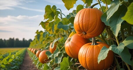 orange pumpkin patch