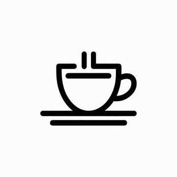 recommend clip art: Coffee Break: A simple yet elegant line art illustration of a steaming cup of coffee on a saucer, perfect for representing a moment of relaxation and refreshment. 