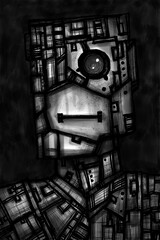 Alien creature, sketch - digital painting © neurostructure